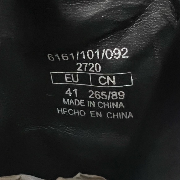 Zara Basic Laminated Leather Silver Metallic Flat Ankle Boots Size EU 41 - Picture 10 of 11